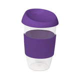 16oz/535ml Clear Plastic Karma Kup with Silicon Lid - G1966