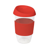 16oz/535ml Clear Plastic Karma Kup with Silicon Lid - G1966